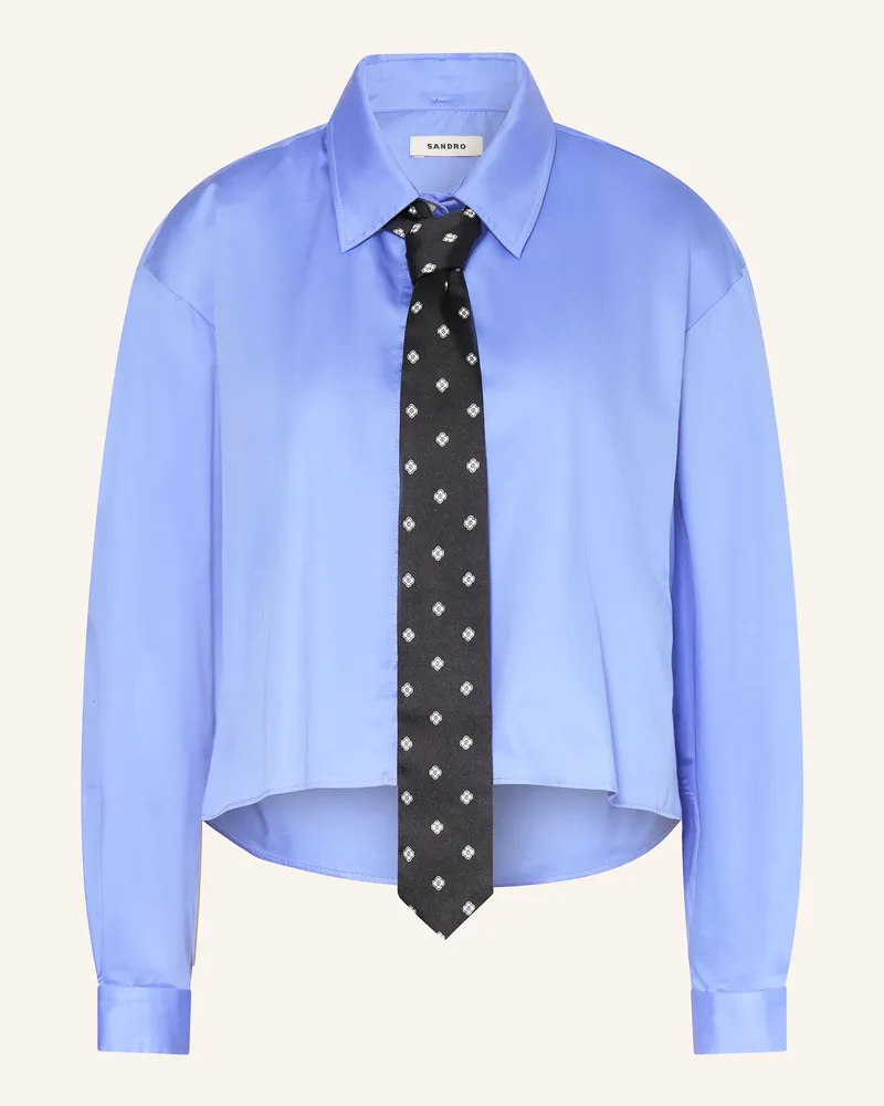 Sandro Schluppenbluse Blau