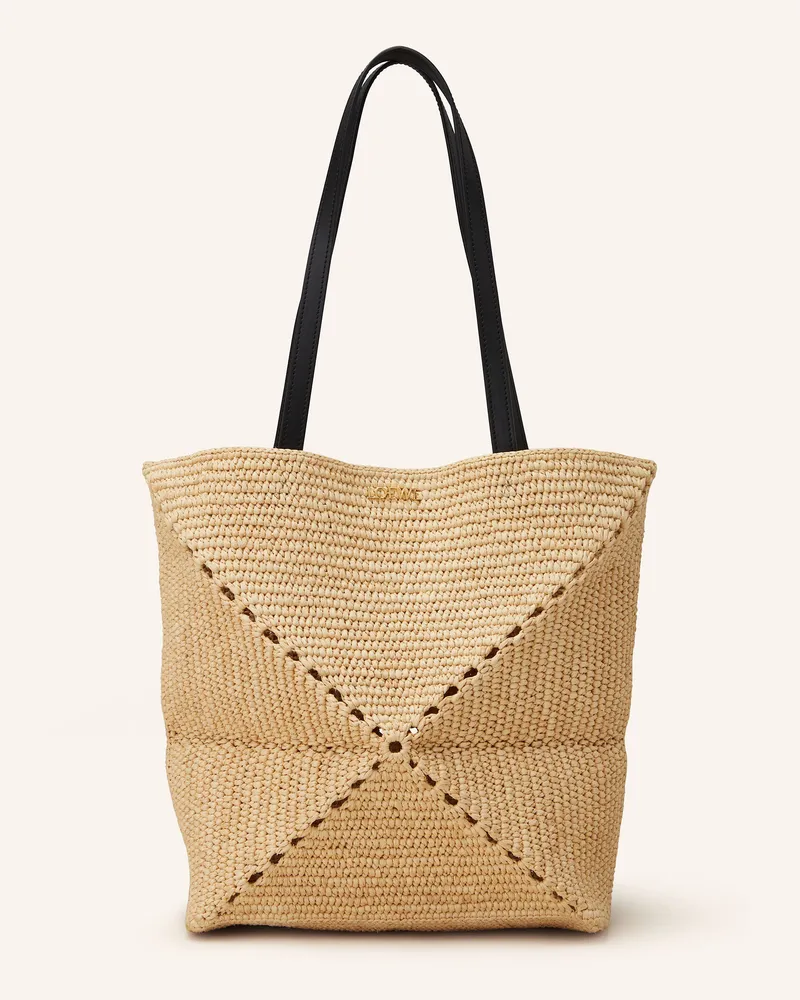 Loewe Shopper Puzzle Fold Medium beige Creme