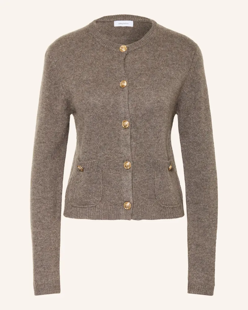 Darling Harbour Strickjacke Aus Cashmere braun Truffle