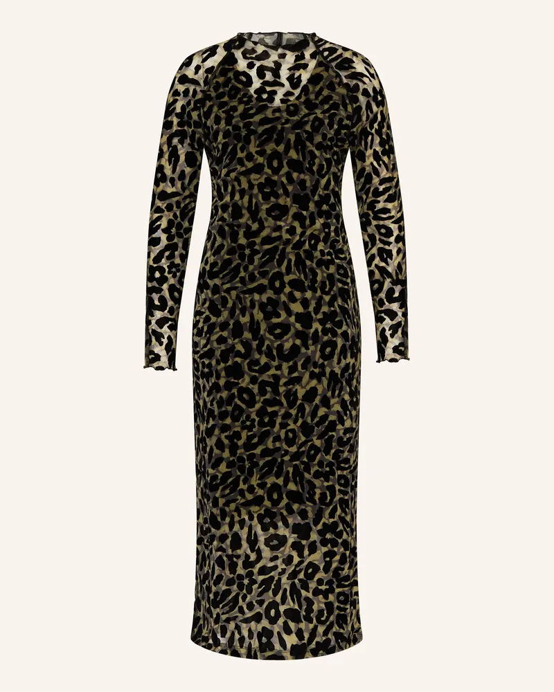 Marc Cain Mesh-Kleid mit Samt 595