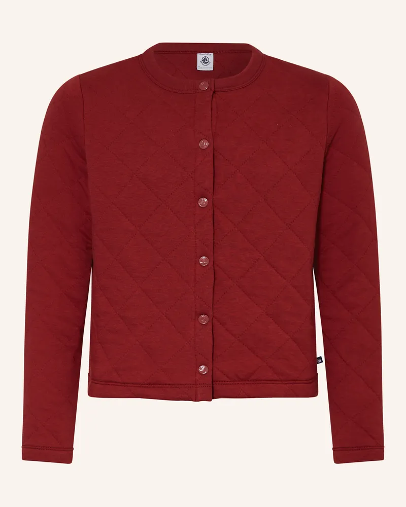 Petit Bateau Steppjacke Dunkelrot