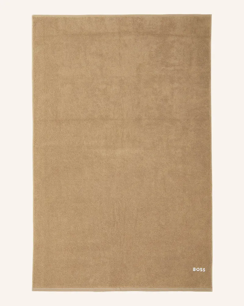 HUGO BOSS Badetuch Edge braun Hellbraun