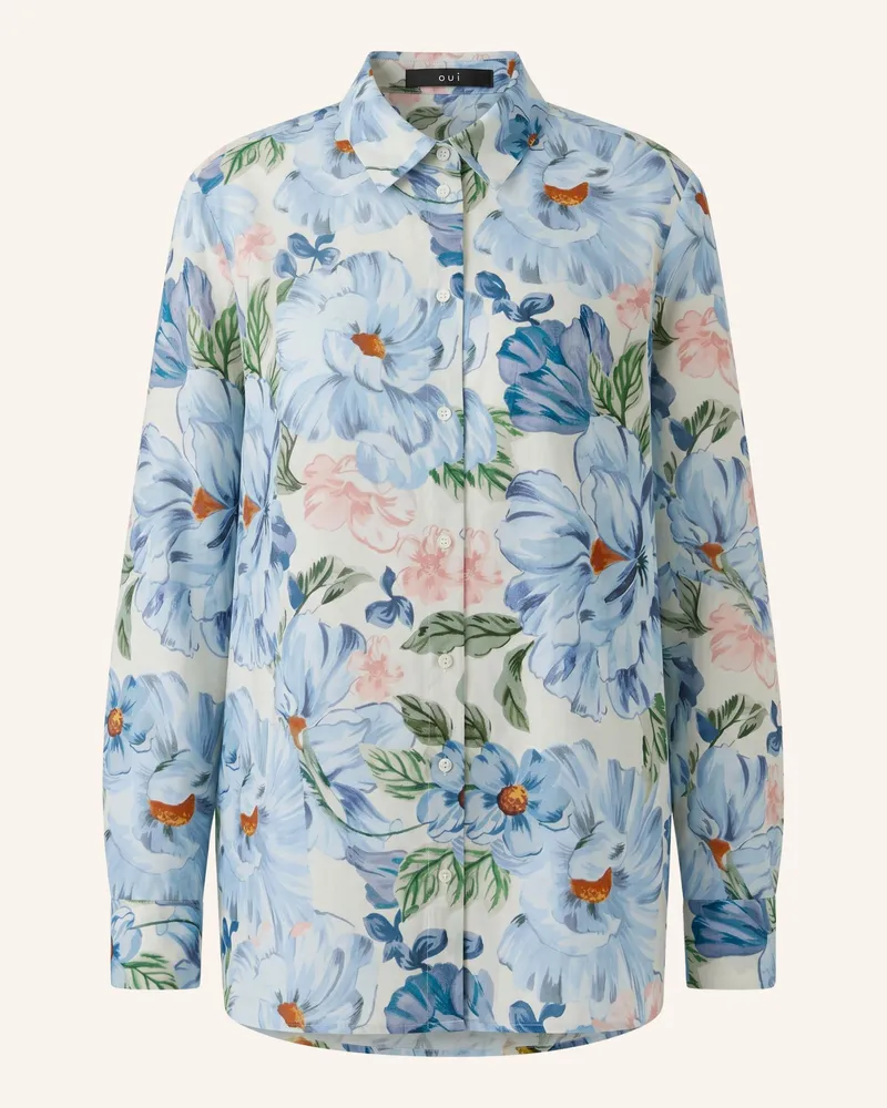 Oui  Hemdbluse blau Blau