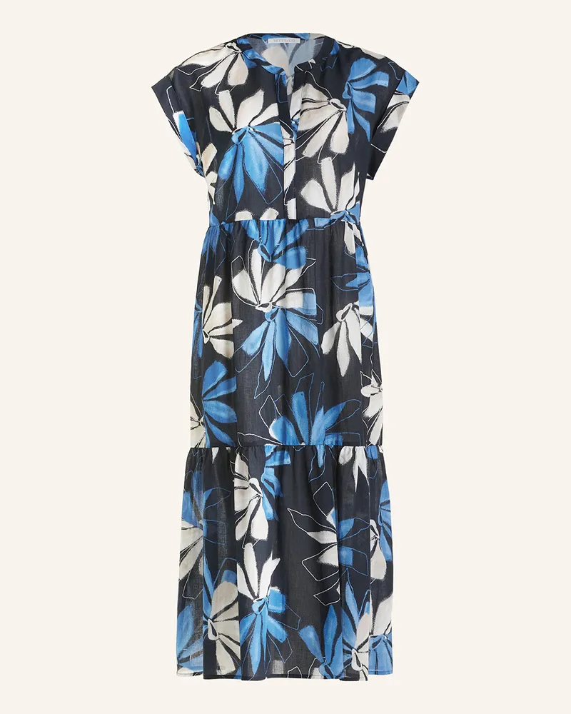 Betty Barclay Kleid mit Rüschen Dunkelblau