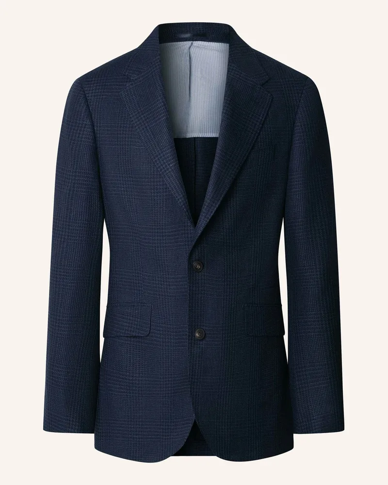Hackett Blazer Linen Wool Gchk Cc blau Blau