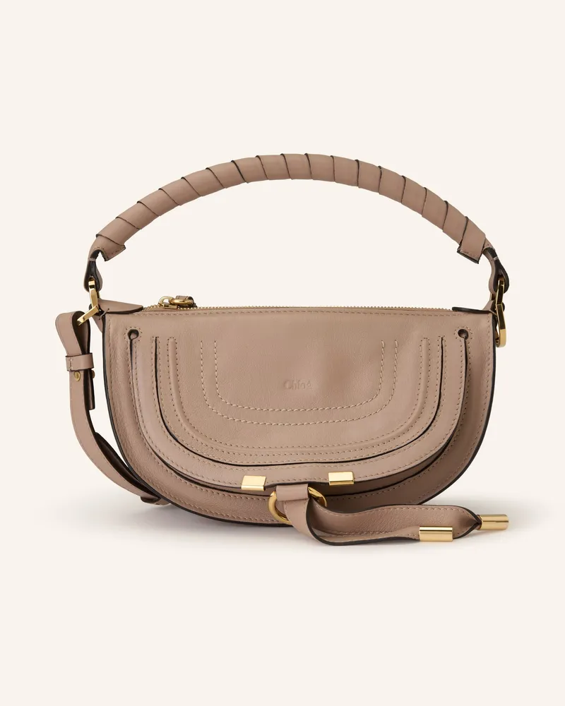 Chloé Schultertasche Marcie Mini beige Woodsmoke