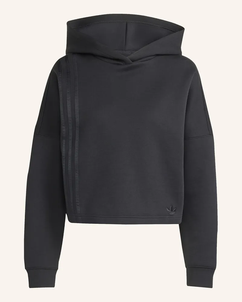 adidas OFF PLACED 3-STREIFEN HOODIE Schwarz