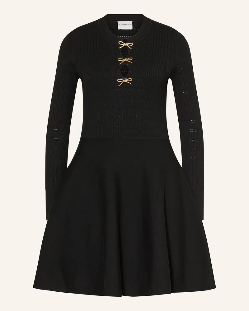 Claudie Pierlot Strickkleid schwarz Schwarz