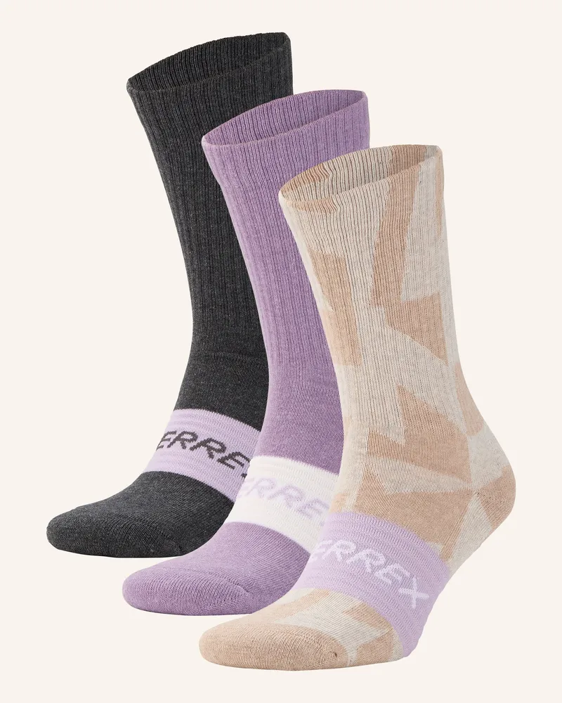 adidas 3er-Pack Trekking-Socken TERREX Grau