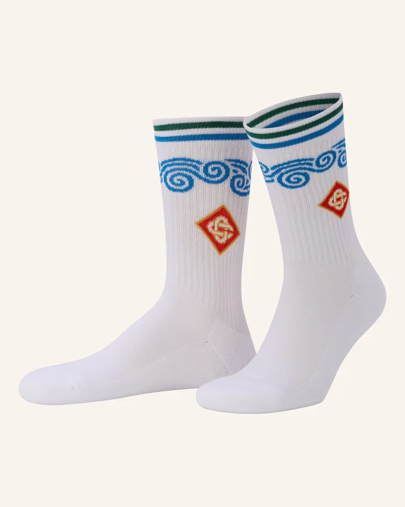 Casablanca Paris Socken weiss Weiss
