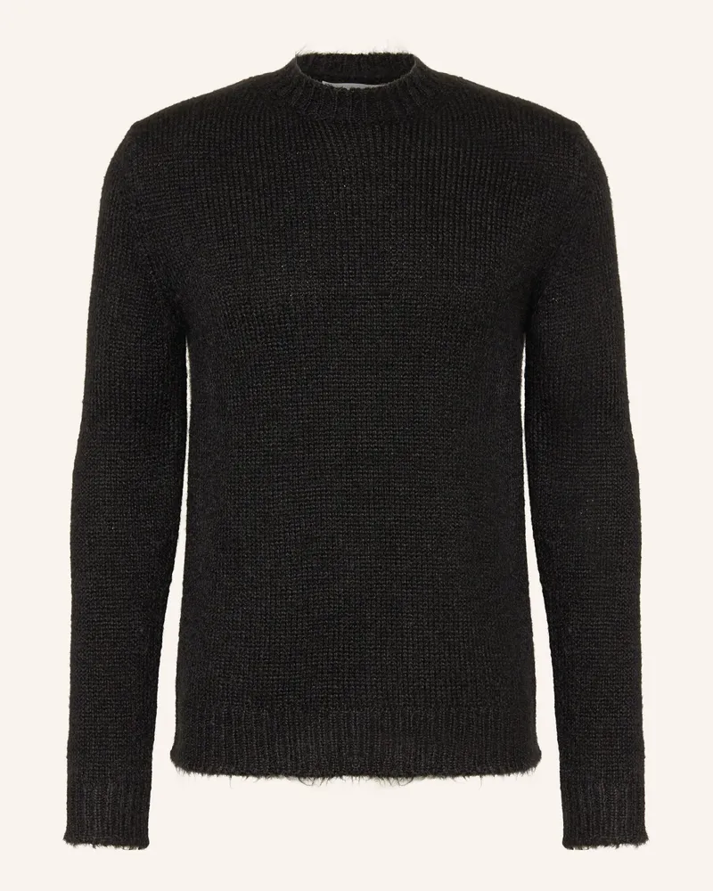Jil Sander Alpaka-Pullover Schwarz