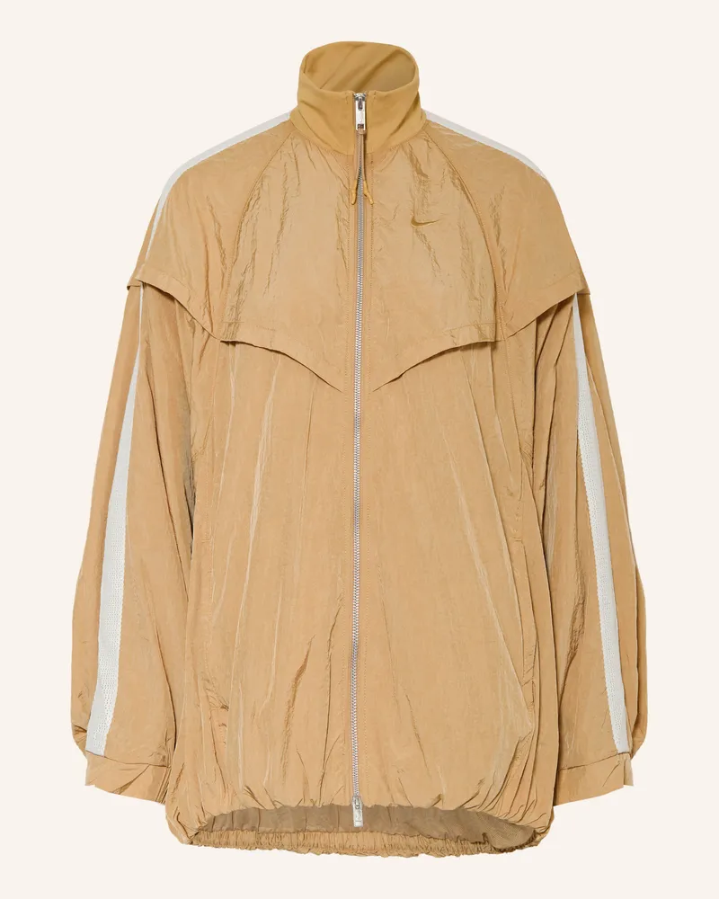 Nike Oversized-Sweatjacke gruen Camel