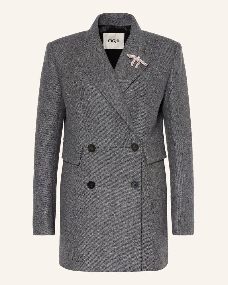 Maje Longblazer grau Dunkelgrau