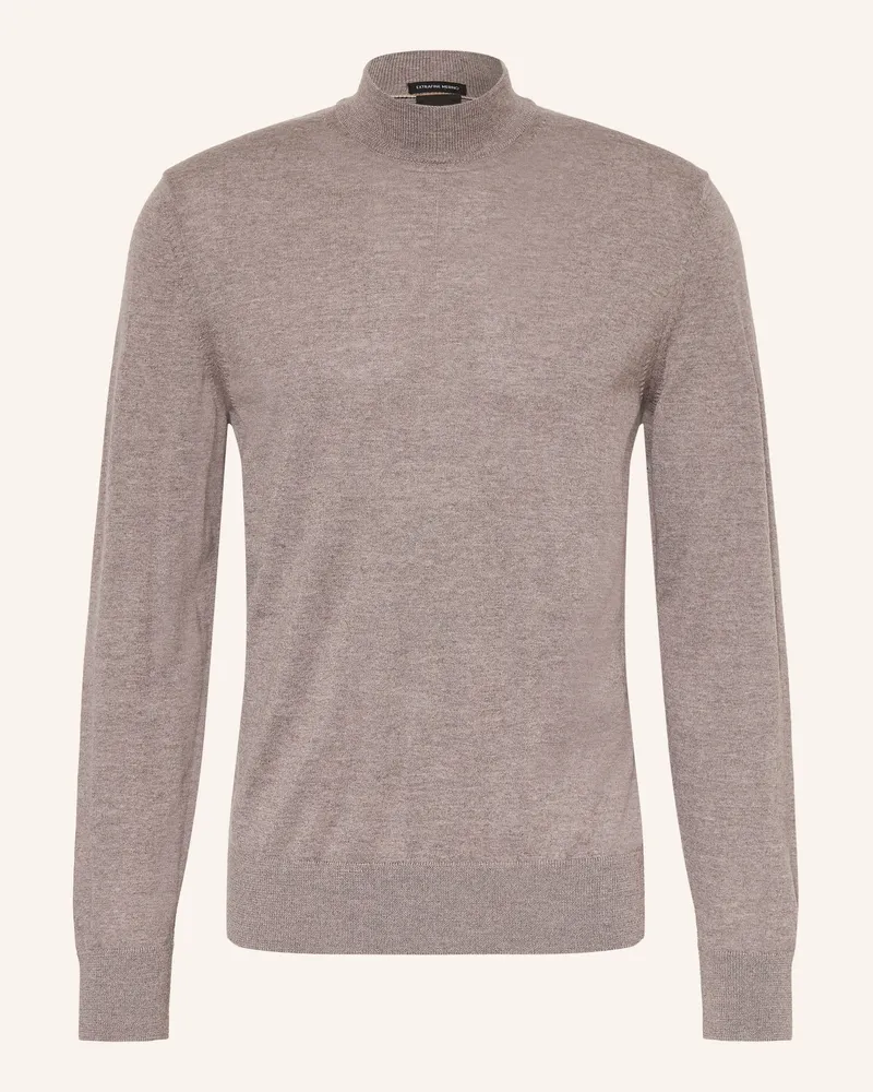 HUGO BOSS Pullover H-Bjarno braun Taupe