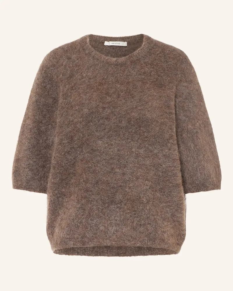 Gestuz Strickshirt Gzdebbie Mit Mohair braun Braun