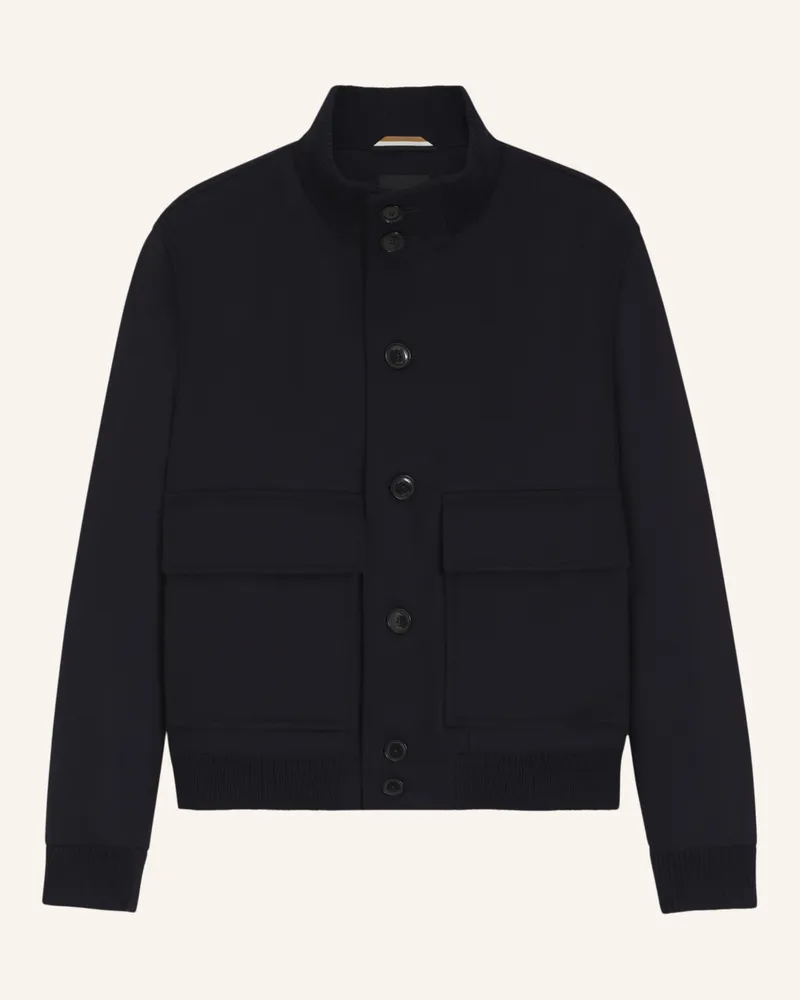 HUGO BOSS Klassischer Mantel H-CHARLY-SU-254 Regular Fit Dunkelblau