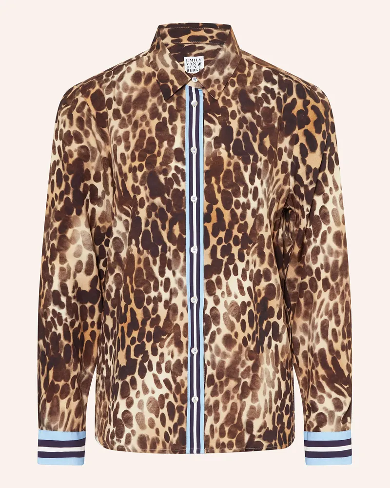 Emily van den Bergh Hemdbluse Braun