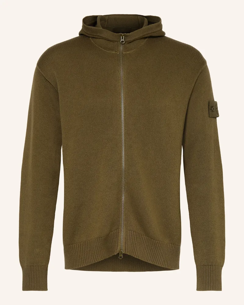 Stone Island Strickjacke Ghost gruen Khaki