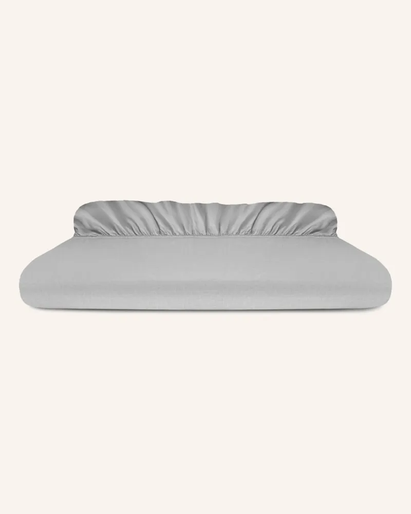 ROYFORT Spannbettlaken BAUMWOLLE-CASHMERE Hellgrau
