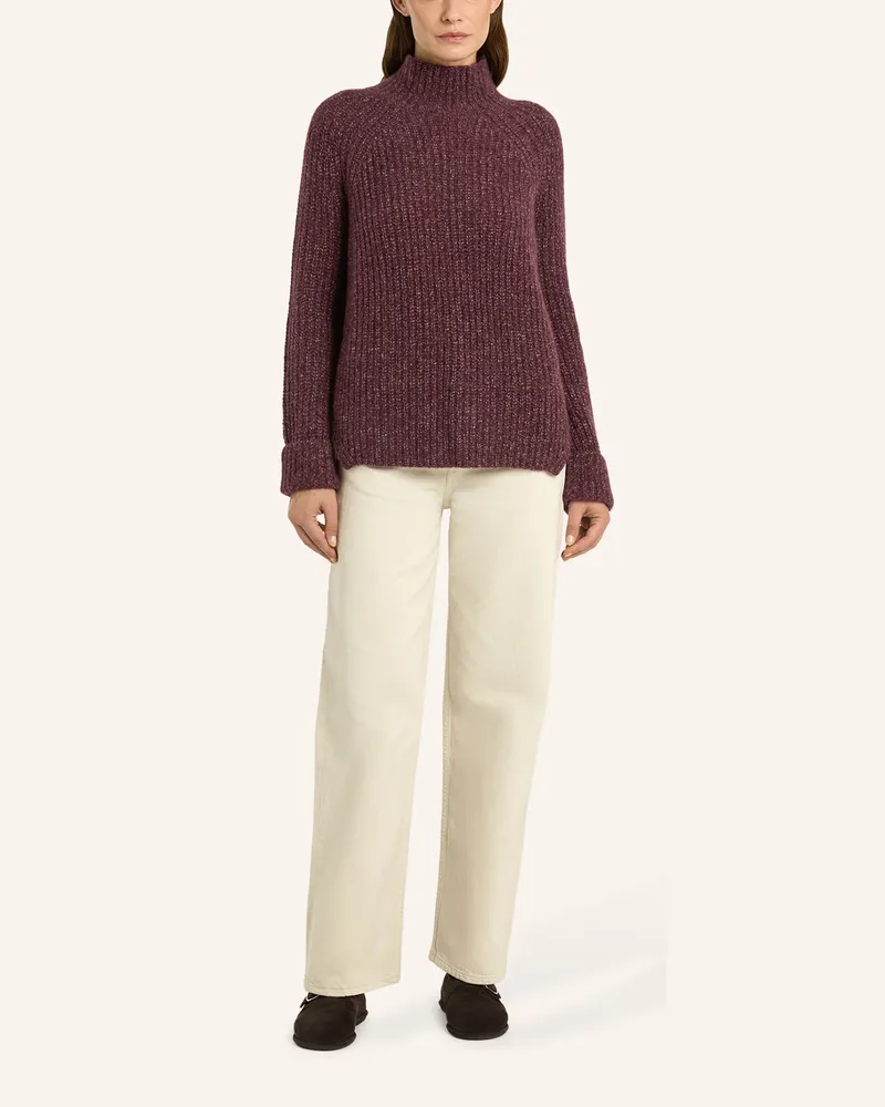 LU REN Pullover Yuna Aus Kaschmir Und Seide rot Rot