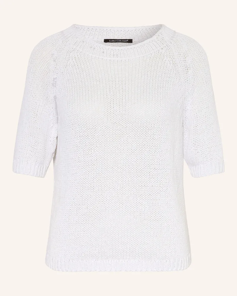 Luisa Cerano Strickshirt weiss Weiss