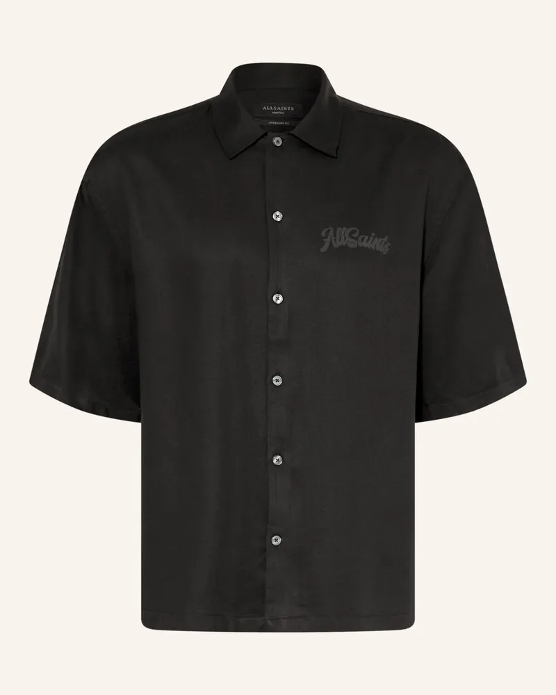 AllSaints Kurzarm-Hemd Circe schwarz Schwarz