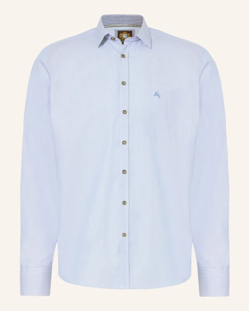 Hammerschmid Trachtenhemd Slim Fit Hellblau