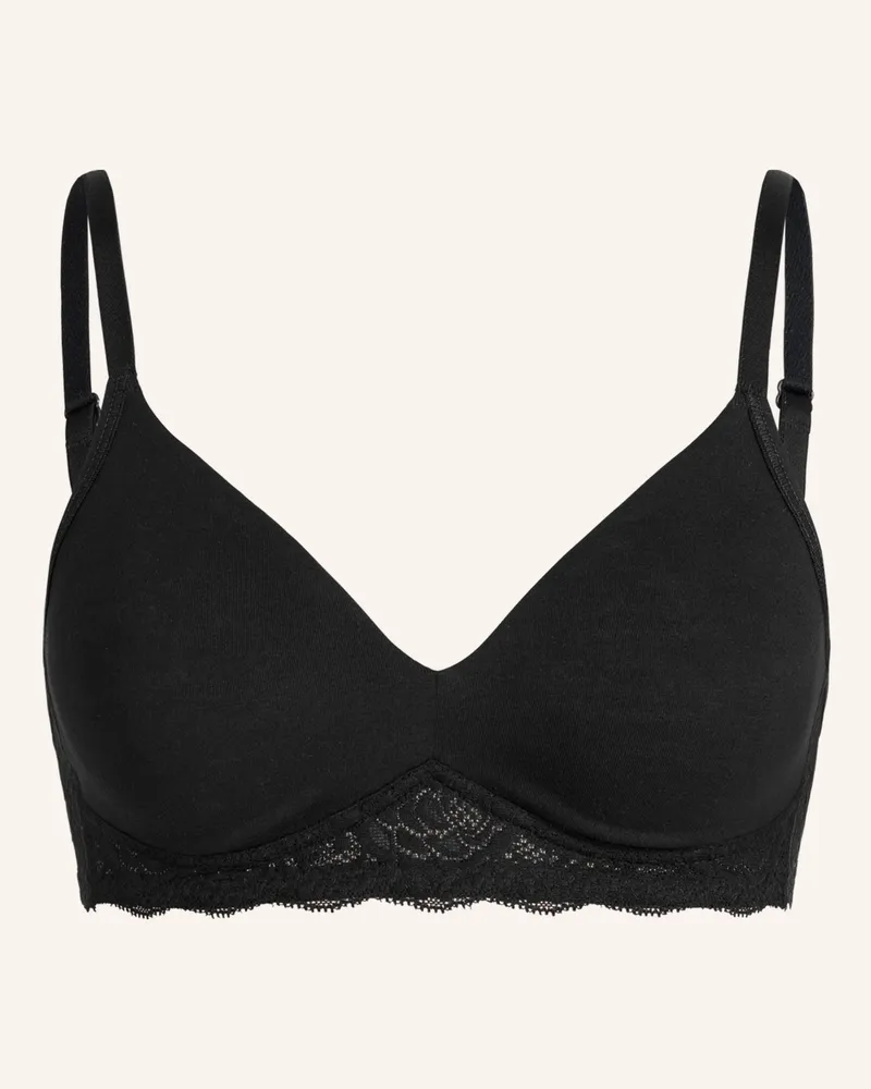 Ehrlich Textil Elisabeth Bügelloser Bh Große Cups Starker Halt Aus Bio-Baumwolle - Verstellbare Träger, Elisabeth Bügelloser Bh Große Cups Starker Halt Aus Polyamid - Verstellbare Träger schwarz Schwarz