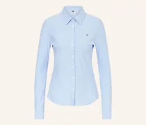 Hemdbluse Aus Piqué blau