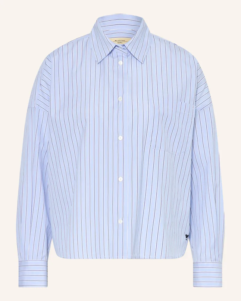 Max Mara Hemdbluse Aureo blau Hellblau