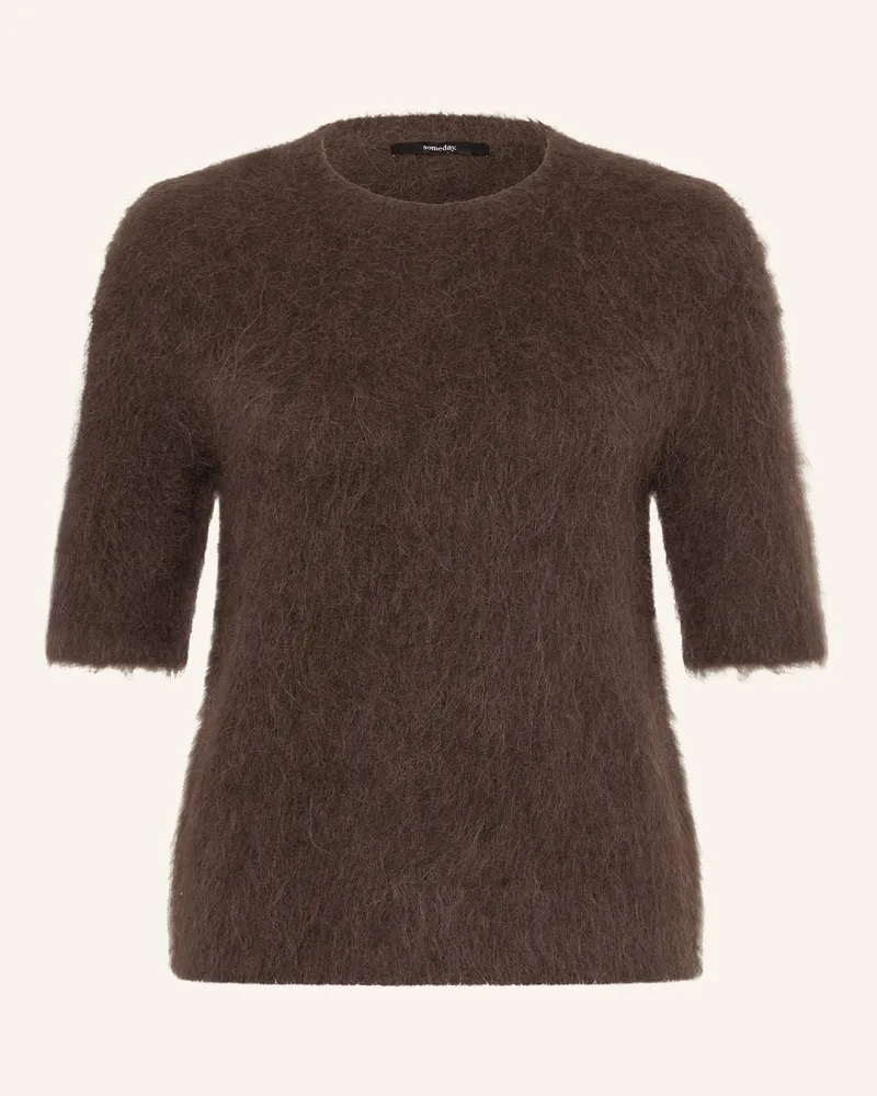 someday. Pullover TUOMI mit Alpaka Dunkelbraun