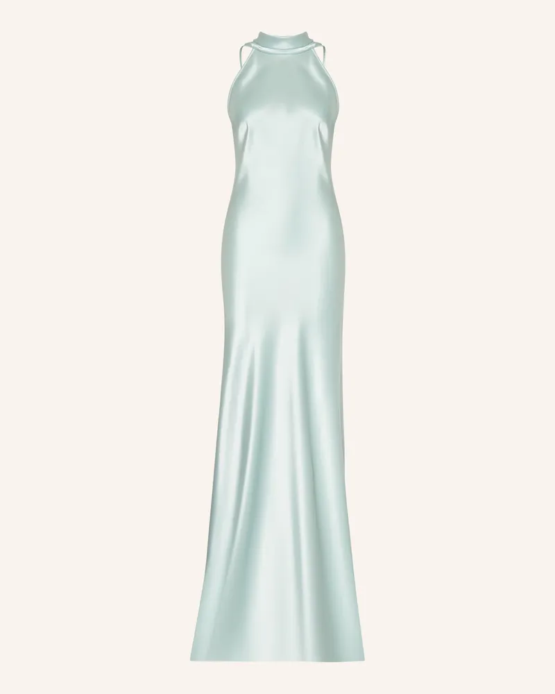 Talbot Runhof Satinkleid blau 410