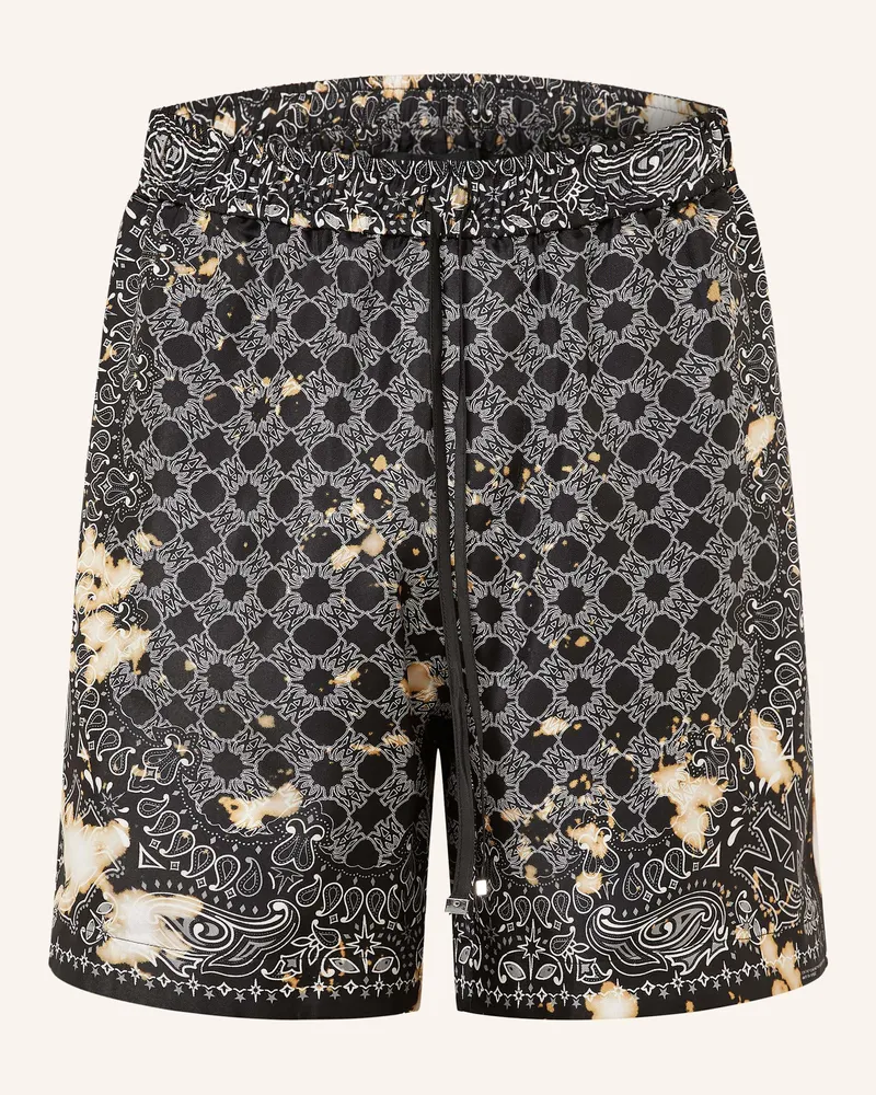 Amiri Seidenshorts schwarz Schwarz