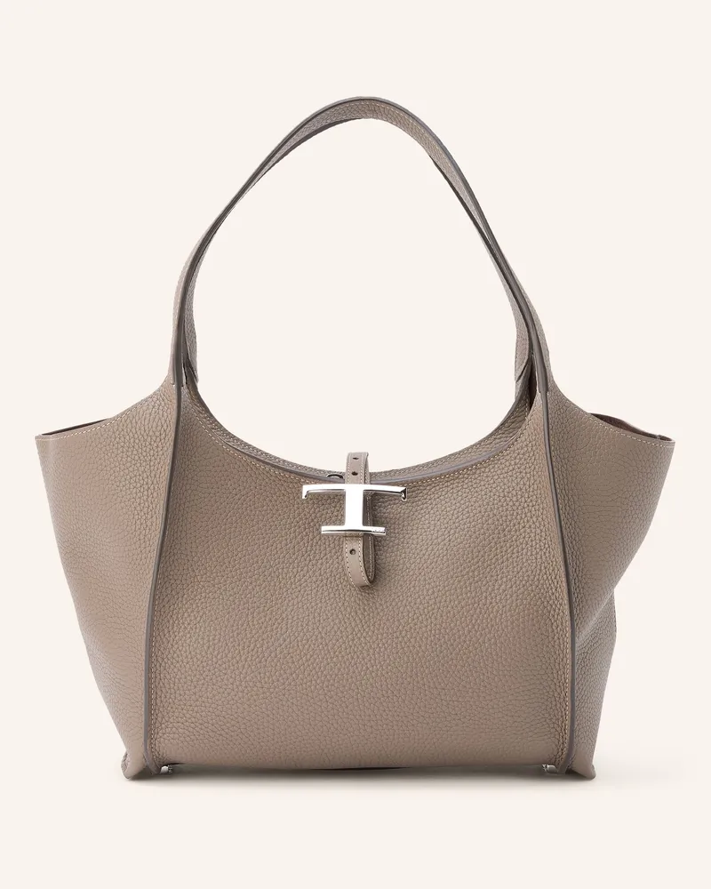 TOD'S Shopper T Timeless Small braun Taupe