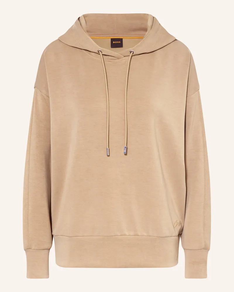 HUGO BOSS Hoodie Efelpa braun Camel