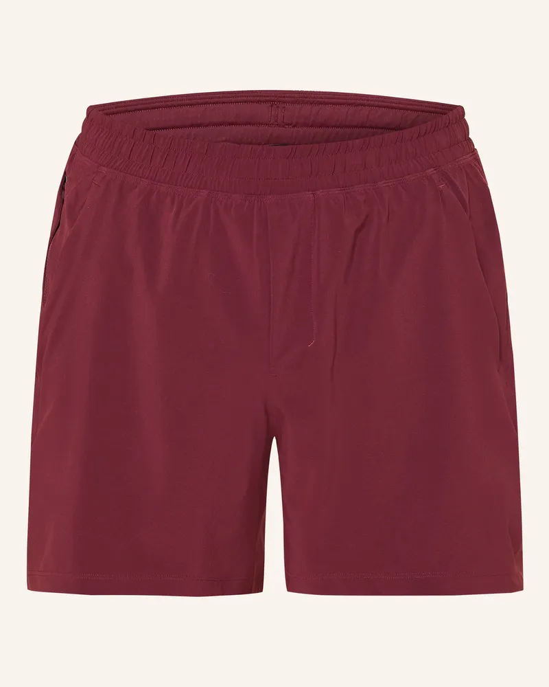 LULULEMON 2-In-1-Trainingsshorts Pacebreaker rot Dunkelrot