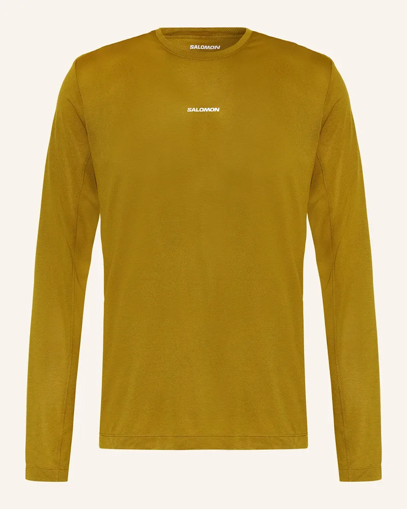 Salomon Laufshirt SHAKEOUT CORE Oliv