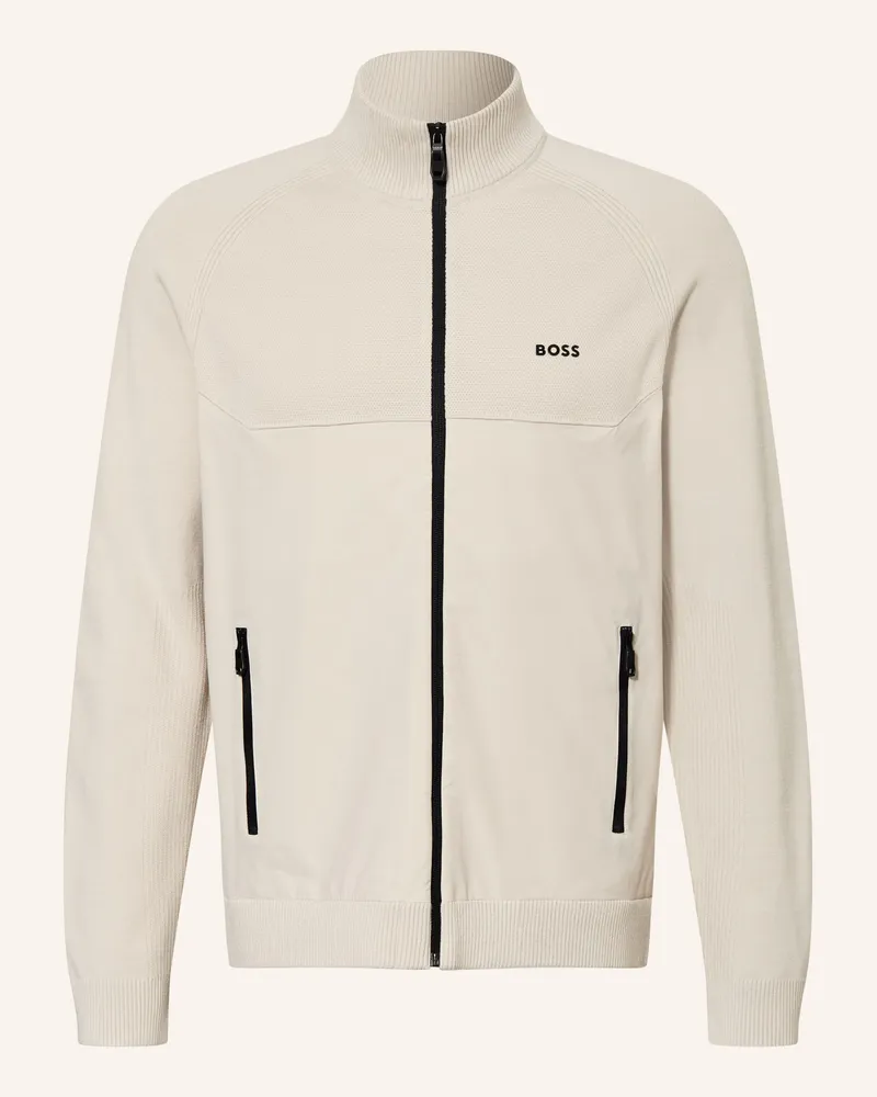 HUGO BOSS Strickjacke Unity beige Beige