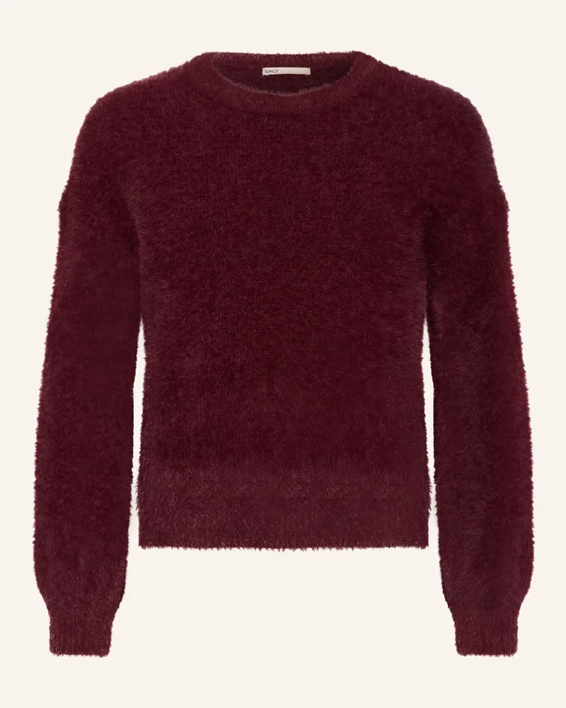 only Pullover Dunkelrot