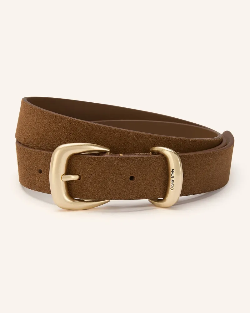 Calvin Klein Ledergürtel braun Braun