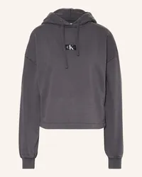 Calvin Klein Cropped-Hoodie Grau