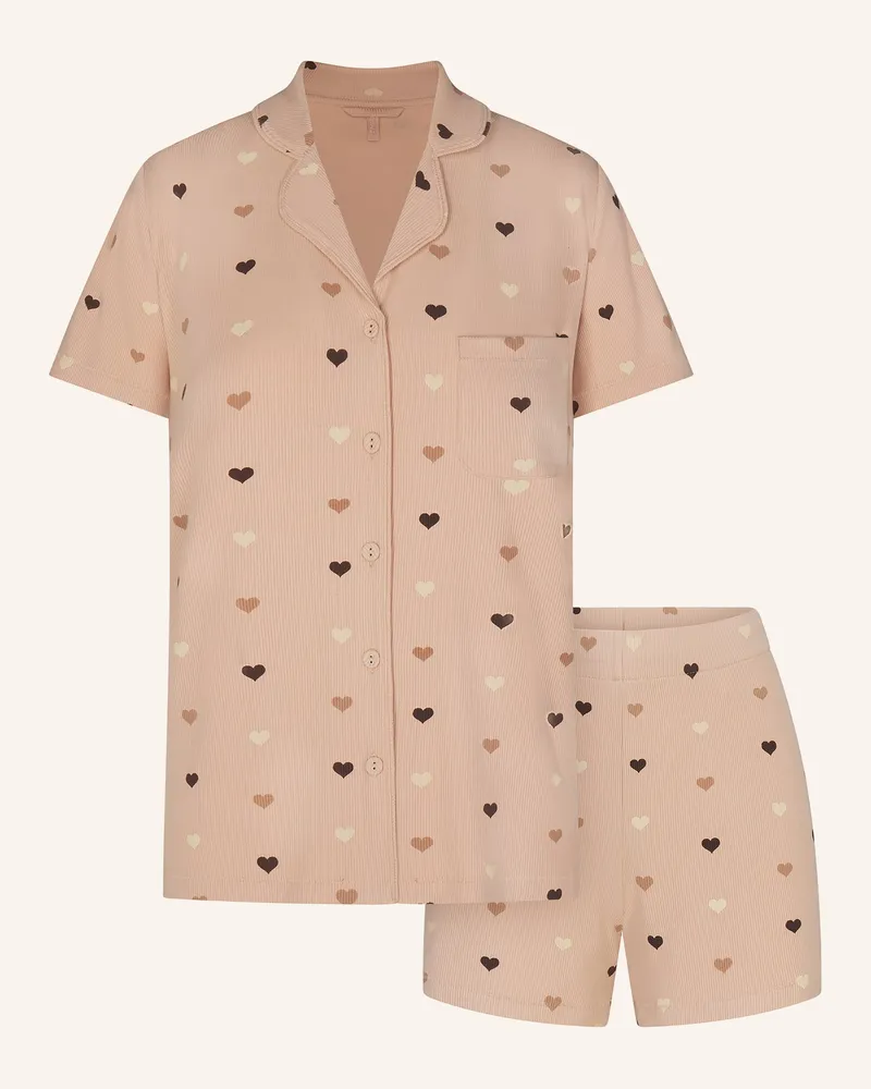 SKIMS Shorty-Schlafanzug Soft Lounge beige Mica