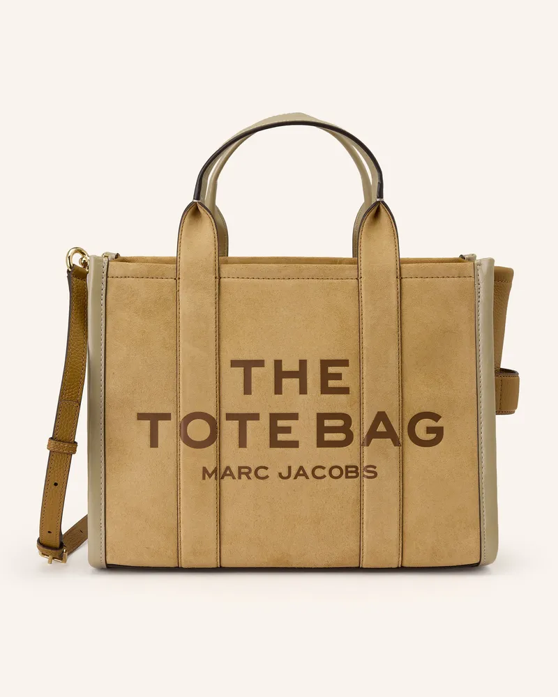Marc Jacobs Shopper The Suede Medium Tote Bag beige Camel