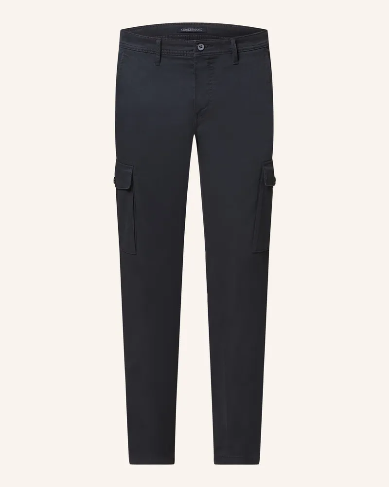 Strokesman's Cargohose Cavalery Slim Fit blau Dunkelblau