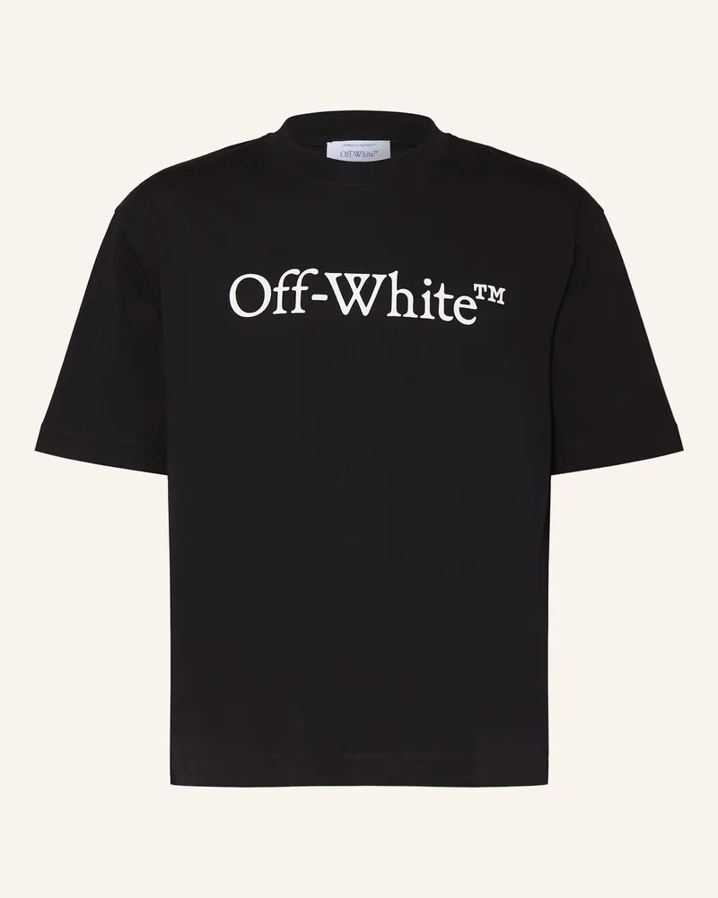 OFF-WHITE T-Shirt BIG BOOKISH SKATE Schwarz