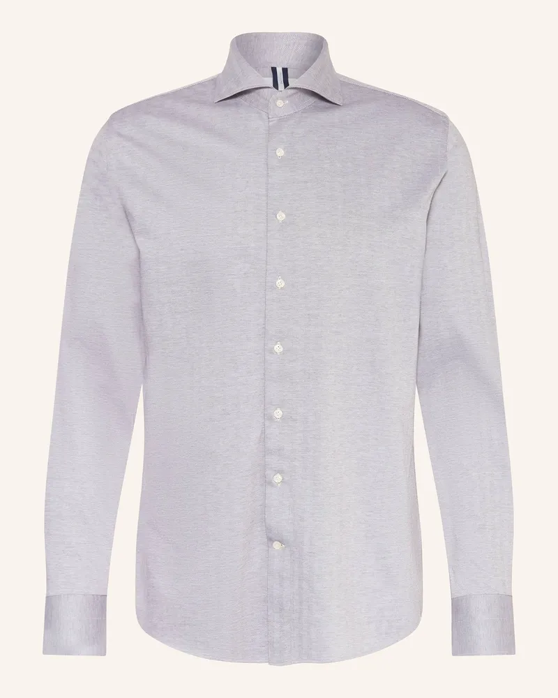 Profuomo Jerseyhemd Regular Fit Braun