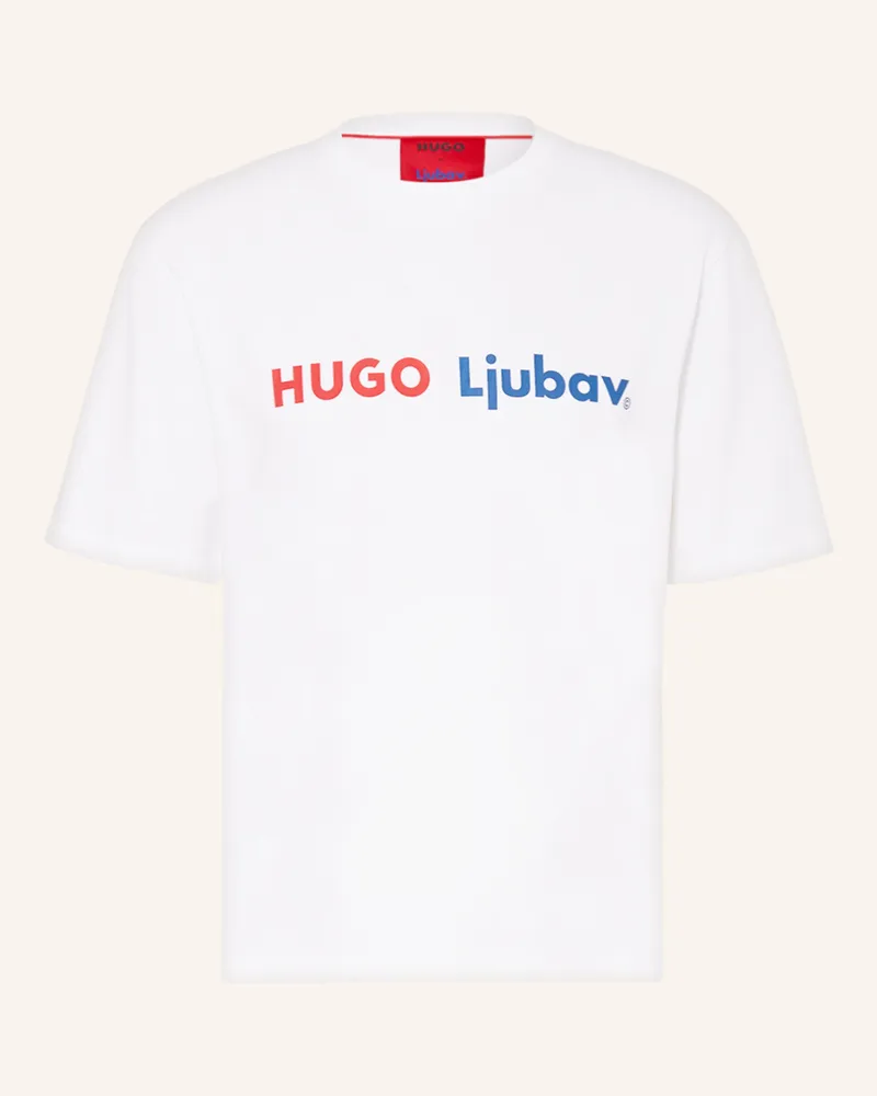 HUGO BOSS T-Shirt Dlove Ljubav weiss Weiss