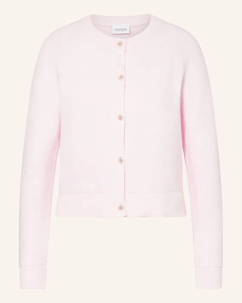 COMMA Strickjacke Hellrosa