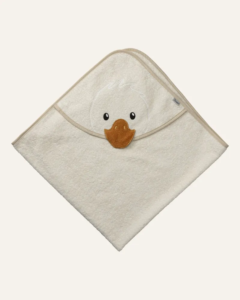 Sterntaler Motiv-Kapuzenbadetuch Edda weiss Beige