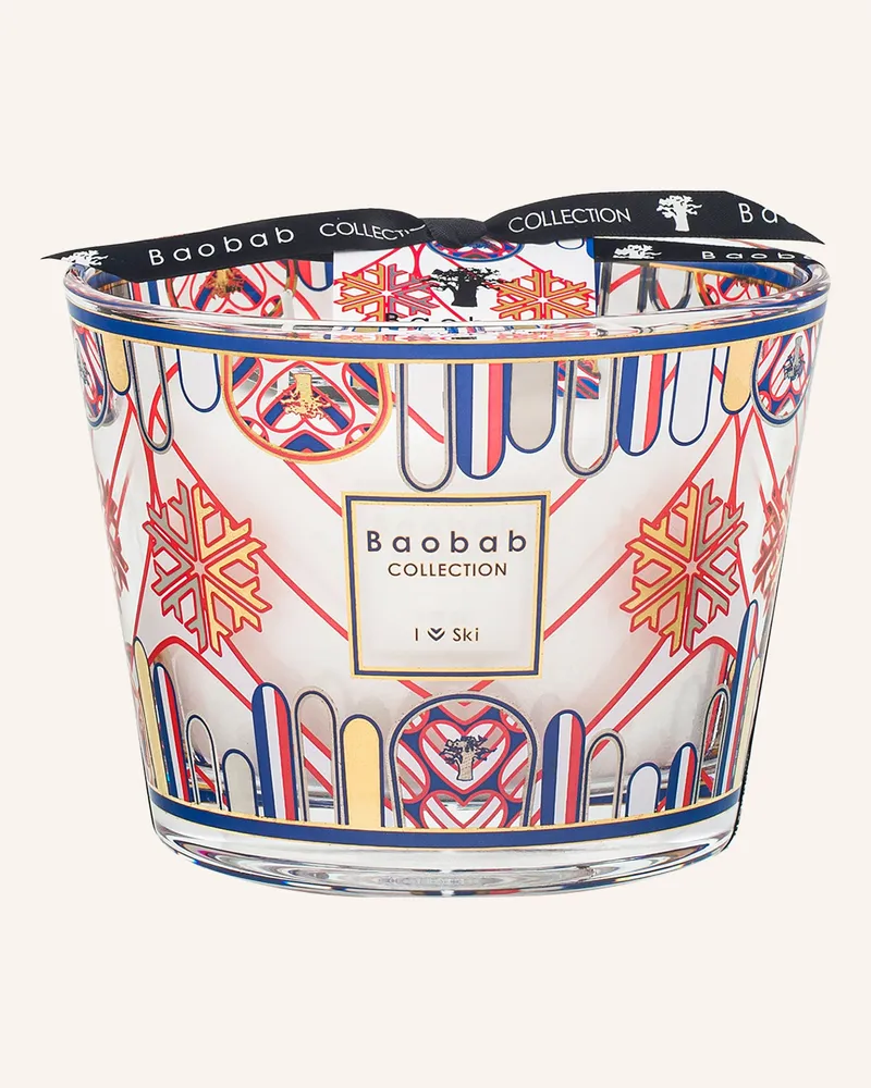 Baobab Collection Duftkerze I Love Ski rot Rot